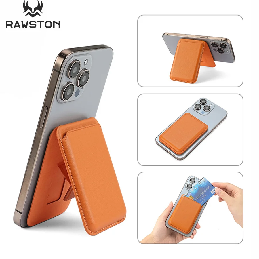 Phone Accessories Useful - Кожаный чехол-кошелек с магнитной подставкой для
